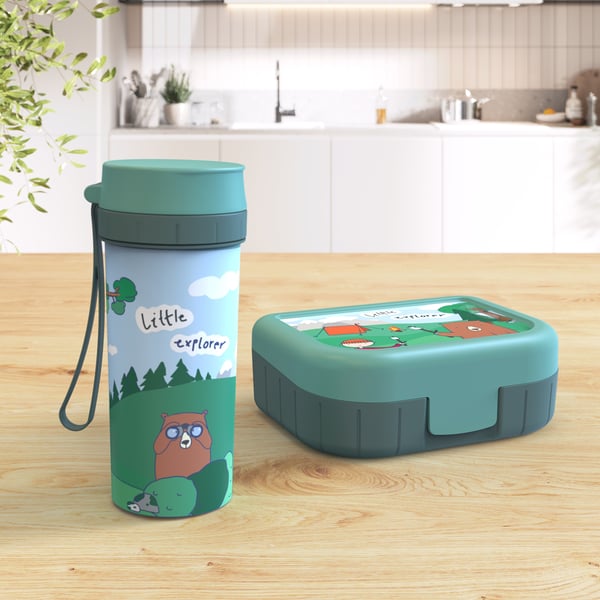 Rotho 1016411025 matlåda Lunchväska 1 l Plast Grön, Multifärg 1 styck