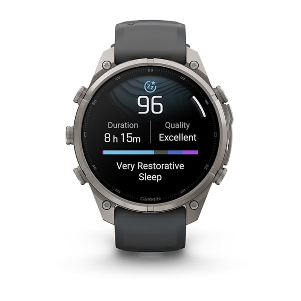 Pikkukuva 13 / 13: Garmin fēnix 9 Pro 3,56 cm (1.4") AMOLED 47 mm Digitaalinen 454 x 454 pikseliä Kosketusnäyttö Titaani Wi-Fi GPS (satelliitti)