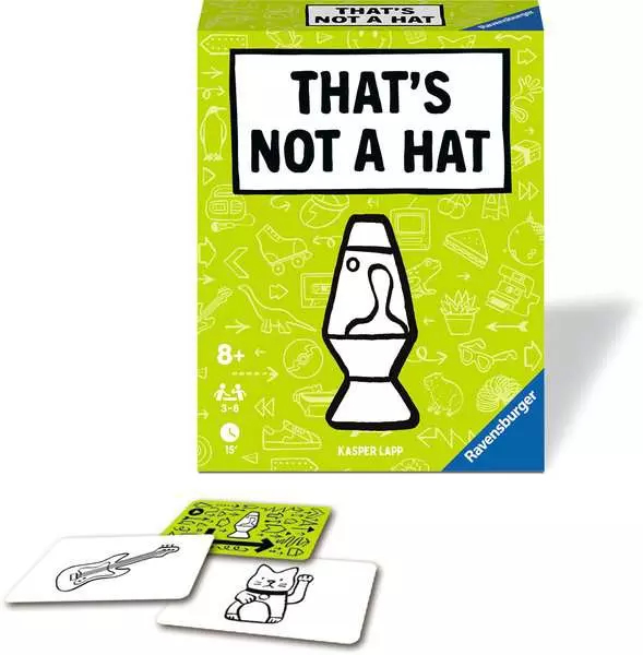 Ravensburger 22589 lautapeli That's not a hat 10 min Korttipeli Oppiminen