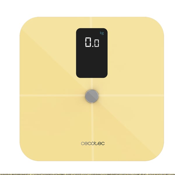Cecotec Surface Precision 10400 Smart Healthy Vision Rektangel Gul Elektronisk personvåg
