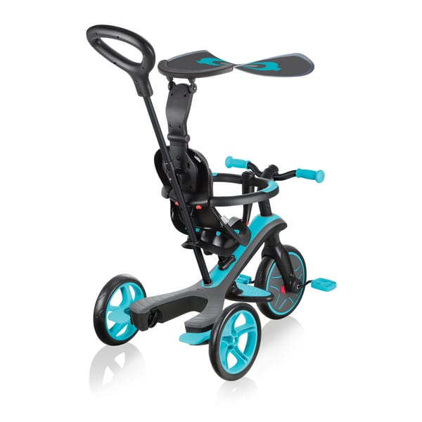Miniatyrbillede 8 af 9: Globber Explorer Trike 4in1 Børn Kickbike scooter Teal