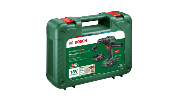 Bosch AdvancedImpact 18V-80 QuickSnap 1950 RPM utan nyckel 890 g Svart, Grön