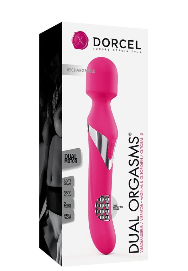 Miniatyrbillede 3 af 3: DORCEL Dual Orgasms Pink Stavvibrator Ambidextrous