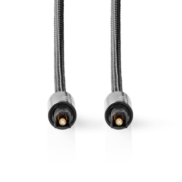 Nedis CATB25000GY20 audiokaapeli 2 m Toslink Harmaa