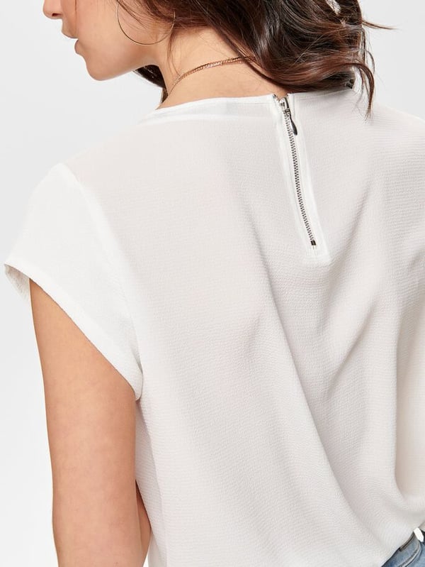 ONLY 15142784 Top (tøj) Kort ærme Elastin, Polyester