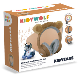 KIDYWOLF 418282 kuulokkeet ja kuulokemikrofoni Langallinen & langaton Pääpanta Musiikki/Päivittäin USB Type-C Bluetooth Ruskea
