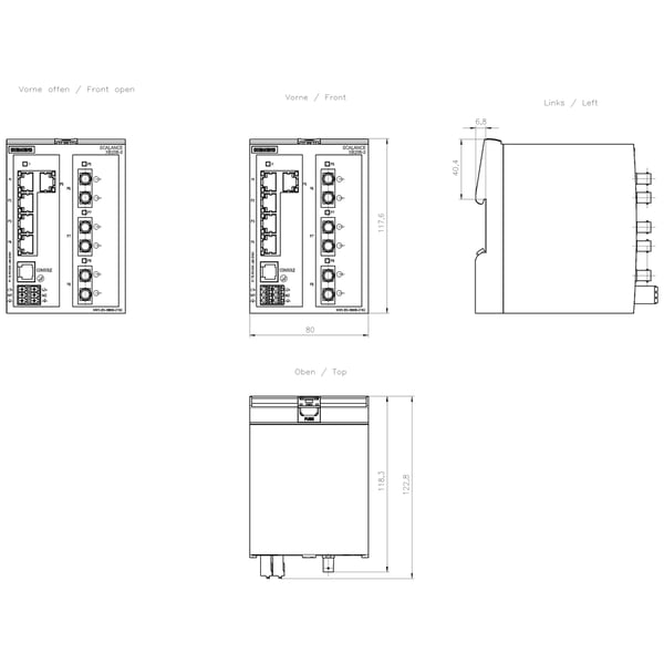 Miniatyrbild 5 av 5: Siemens 6GK5205-3BB00-2TB2 övrigt