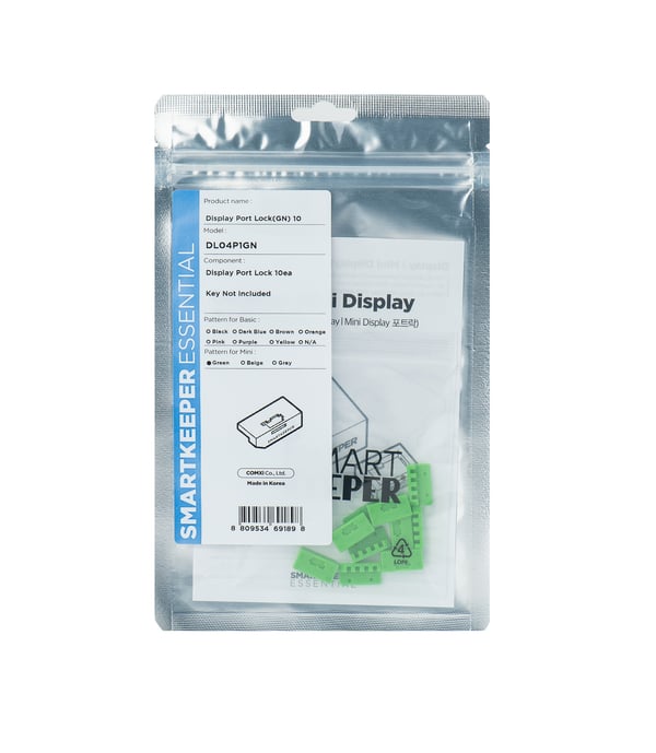 Smartkeeper DL04P1GN portblockerare DisplayPort Grön 10 styck
