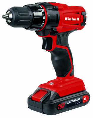 Miniatyrbild 1 av 4: Einhell TC-CD 18-2 Li 1250 RPM utan nyckel 1,36 kg Röd
