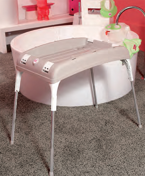 Miniatyrbillede 2 af 7: OKBABY 845 badestativ Grå
