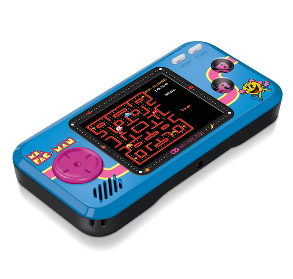 My Arcade Ms. Pac-Man bærbar spilkonsol 6,98 cm (2.75") Sort, Blå