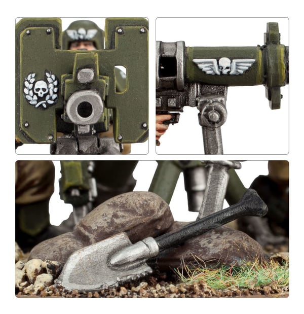 Miniatyrbillede 10 af 12: Games Workshop Cadian Heavy Weapon Squad