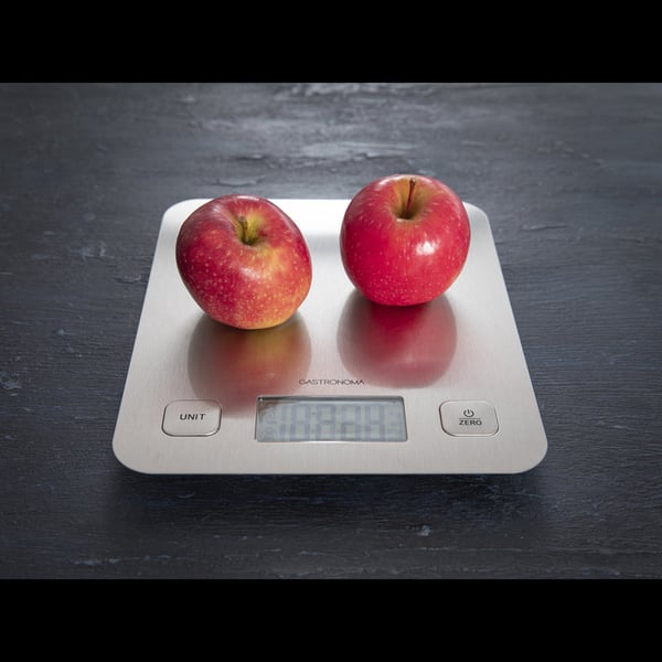 GASTRONOMA 18310015 køkken- og diætvægt Rustfrit stål Bordplade Rektandel Elektronisk køkkenvægt