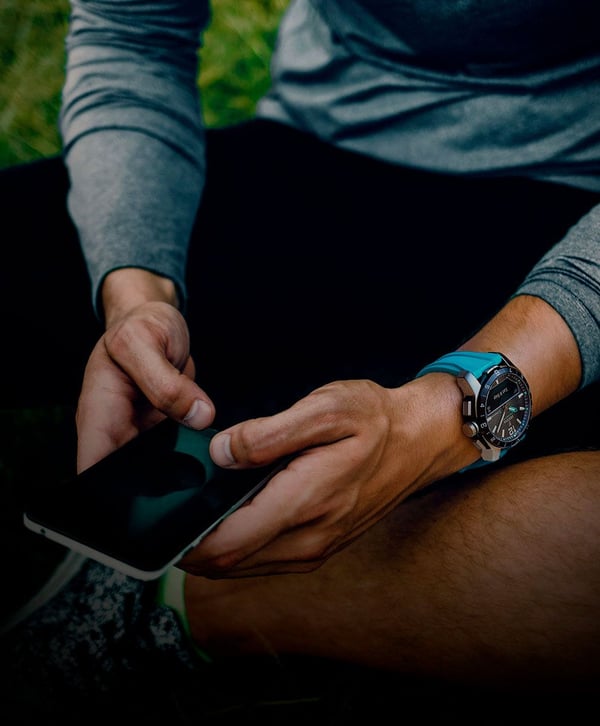 Pikkukuva 9 / 10: Festina Connected D Rannekello Mies Sininen, Hopea Hopea