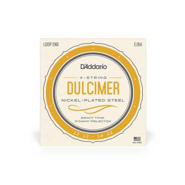 D'Addario EJ64 musikinstrumentsträng 4 styck Stål Hackbräde