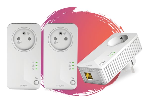 Strong Powerline 600 Triple 600 Mbit/s Ethernet LAN Valkoinen 3 kpl