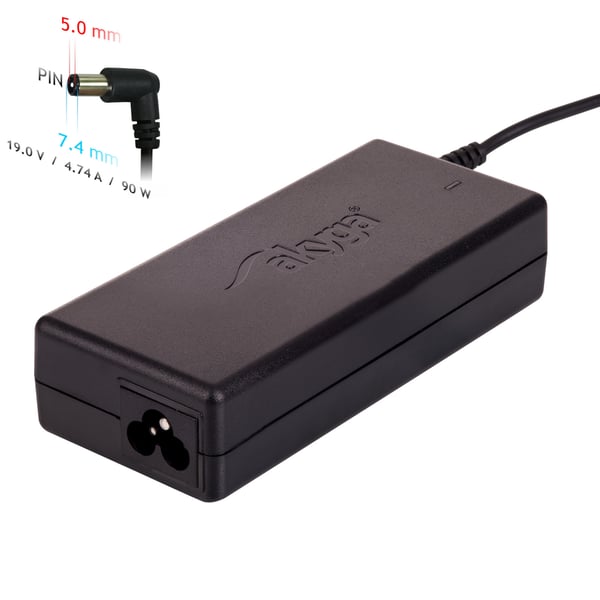 Miniatyrbillede 1 af 6: Akyga AK-ND-04 strømadapter og vekselret Indendørs 90 W Sort