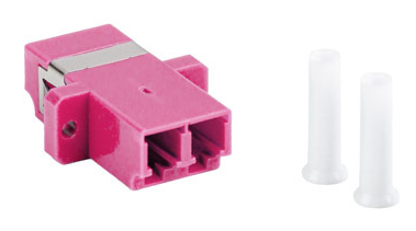 Lanberg FA-LCUP-MD41-0001-VT fiber adapter LC 1 stk Lilla, Hvid