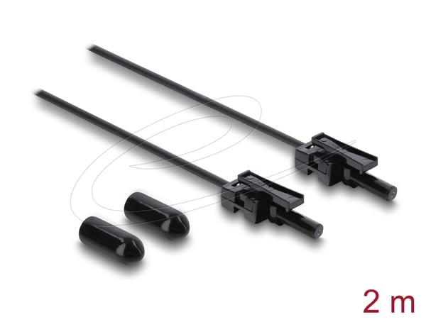 DeLOCK 91037 fiber adapter 1 stk Sort, Grå