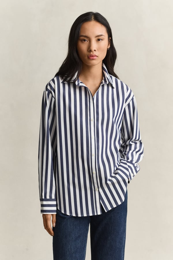 Gant 4300681-409 Skjorte Point collar Langærmet Bomuld