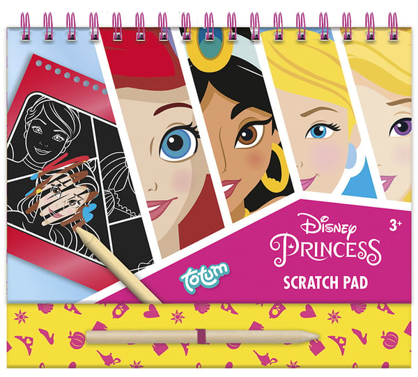 Miniatyrbillede 7 af 7: Totum Disney Princes Scratch Book