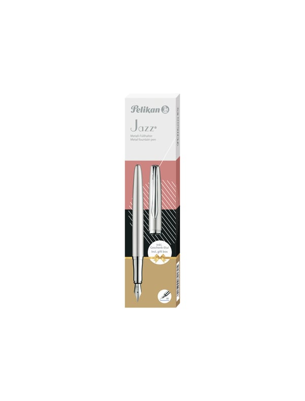 Pelikan Jazz Noble Elegance P36 fyldepen Påfyldningssystem til patron Sølv 1 stk