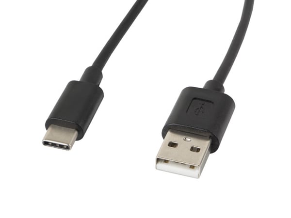Miniatyrbillede 1 af 2: Lanberg CA-USBO-10CC-0018-BK USB-kabel USB 2.0 1,8 m USB A USB C 0,48 Gbit/sek. Sort