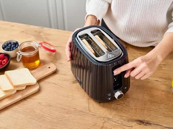 Miniatyrbillede 2 af 9: Lafe LAFTST47464 brødrister 7 2 skive(r) 1080 W Sort