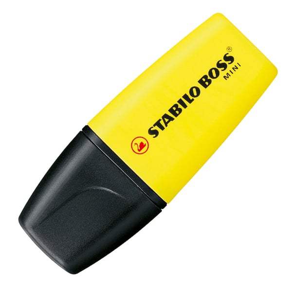 STABILO BOSS Mini speedmarker 3 stk Mejselspids Grøn, Orange, Gul
