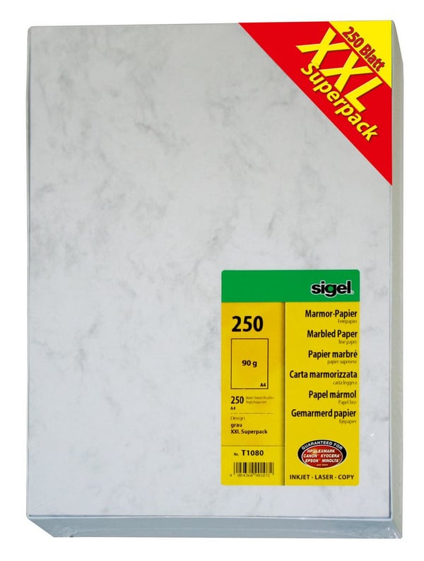Sigel T1080 printpapir A4 (210x297 mm) 250 ark Grå