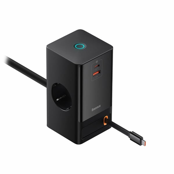 Baseus PowerCombo Universel Sort Vekselstrøm Hurtig opladning Indendørs