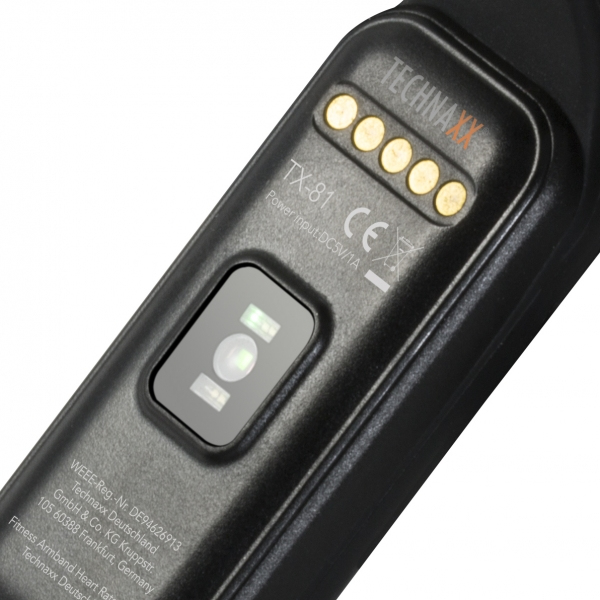 Technaxx TX-81 TFT Aktivitetstracker til håndled 2,69 cm (1.06") IP65 Sort