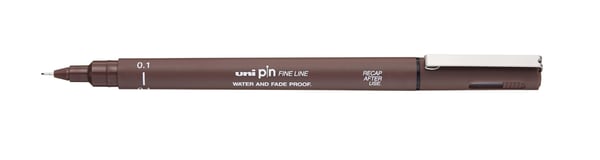 Uni-Ball Pin 01 filtpenna Brun 1 styck