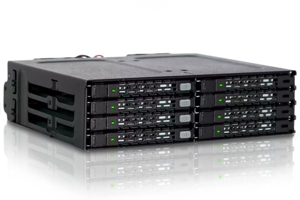 Icy Dock MB998IP-B drive bay-paneler Svart