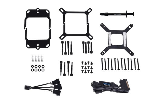 Alphacool 11999 Tietokoneen jäähdytysjärjestelmä Suoritin Ilmanjäähdytin 12 cm Musta 1 kpl