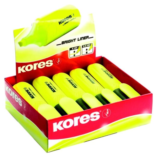 Kores TM36101 speedmarker 10 stk Gul