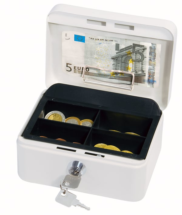 Wedo 145 100H kassa & biljettboxar Stål Vit