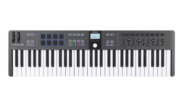 Miniatyrbild 1 av 3: Arturia Keylab Essential 61 MK3 MIDI-tangentbord 61 tangenter USB Svart, Vit