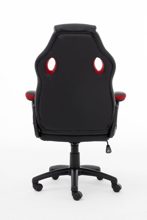 Raptor Gaming 437764 video spillestol PC gamingstol Polstret sæde Sort, Rød