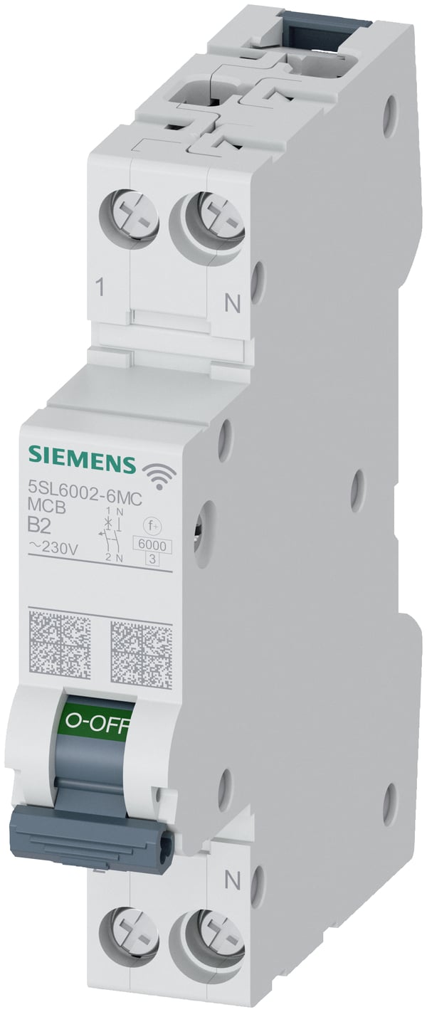 Miniatyrbild 1 av 7: Siemens 5SL60026MC 5SL6002-6MC Leitungsschutzschalter 2polig 2 A strömbrytare