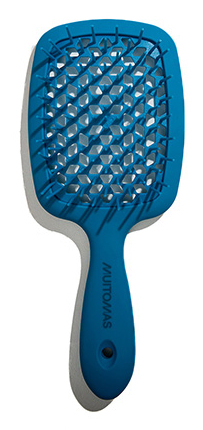 Miniatyrbillede 1 af 4: Muitomas HAIRBRUSHBL hårbørste og kam Voksen Paddle hårbørste Blå 1 stk