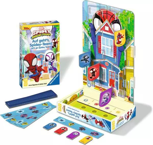 Miniatyrbillede 2 af 4: Ravensburger 22594 brætspil Auf geht's, Spidey-Team!