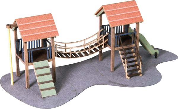 Miniatyrbillede 2 af 4: NOCH Adventure Playground skalamodell dele og tilbehør Eventyrlegeplads