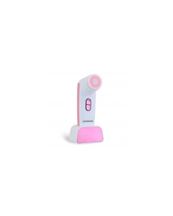 Miniatyrbild 1 av 4: Orava FB-04 elektrisk ansiktsrengörarborstar Massageborste Rosa, Vit