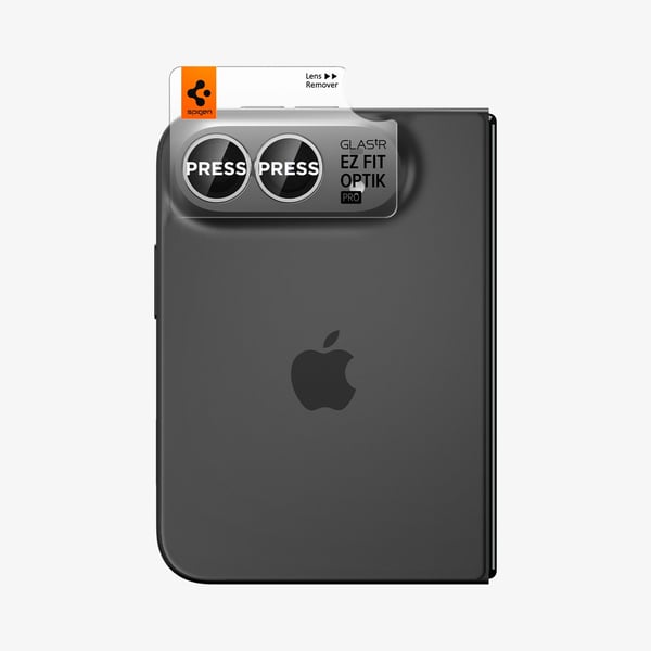 Spigen Optik Pro EZ Fit Kameralinsskydd Apple 2 styck