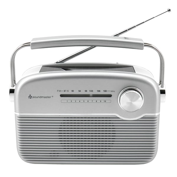 Miniatyrbillede 2 af 6: Soundmaster TR480SI radio Bærbar Analog Sølv