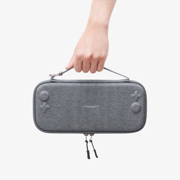 Miniatyrbild 3 av 7: Spigen Klasden Pouch Fodral Nintendo EVA (Ethylene Vinyl Acetate) Grå