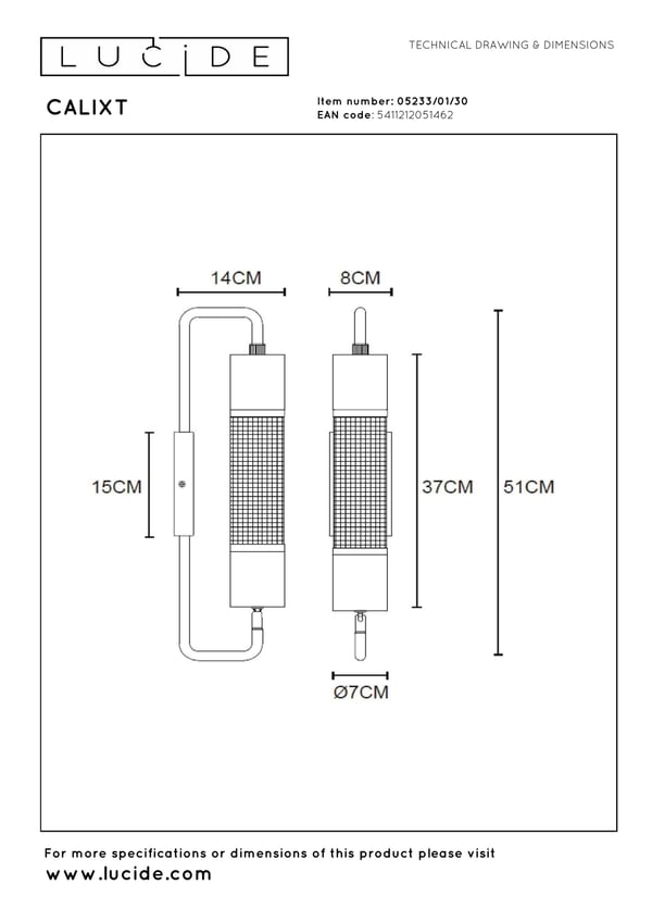Lucide 05233/01/30 luokittelematon