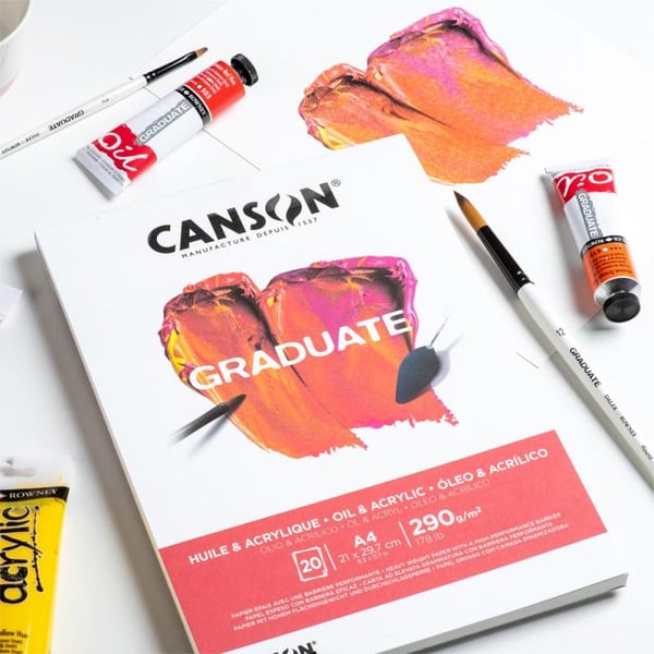 Miniatyrbild 1 av 2: Canson Graduate Konstpapper 20 ark