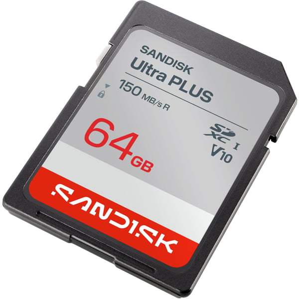SanDisk ULTRA PLUS 64 GB SD UHS-I Klass 1 SanDisk ULTRA PLUS 64 GB SD UHS-I Klass 1